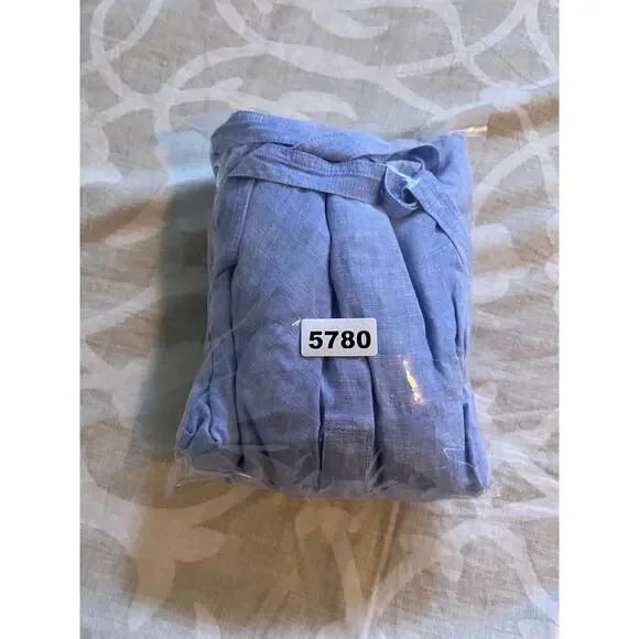 J.Crew Tall Cabana dress in linen blue women’s‎ medium tall - Picture 13 of 13